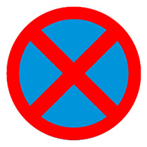 No parking or stopping