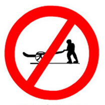 Hand cart prohibited